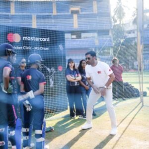 MS Dhoni trains the next generation of women cricketers at Mastercard’s ‘Cricket Clinic – MSD’