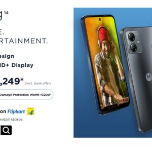 Motorola disrupts the sub 10K market – launches moto g14 with a super-premium design, immersive 6.5” FHD+ Display, Stereo Speakers with Dolby Atmos and more at an effective price of just Rs. 9,249*