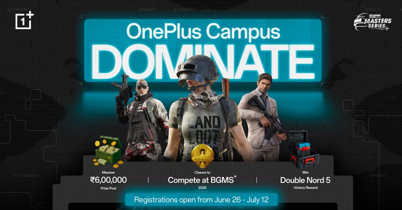 OnePlus announces ‘Campus Dominate – Road to BGMS’: A nationwide college gaming tournament with a chance to compete in BGMS 2025