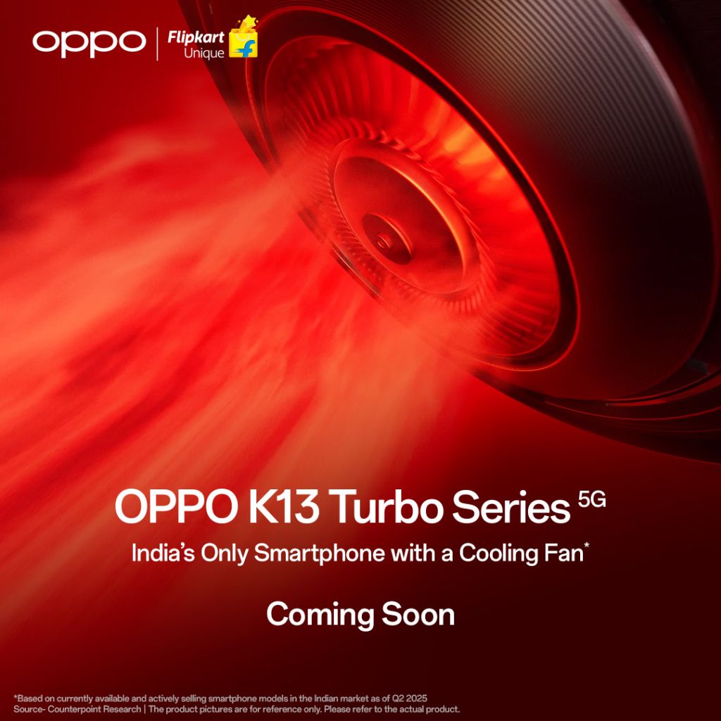 Meet OPPO K13 Turbo Series— India’s Only Smartphone Series with a Built-in Cooling Fan, Redefines Mobile Gaming for Performance Seekers